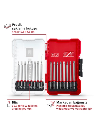 Einhell M-CASE 16 Parça Uç Seti - 49118973