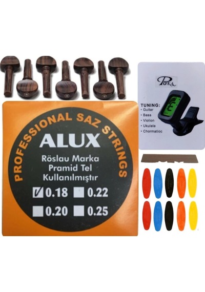Alux 0.18 Kısa Sap Bağlama Teli 5'Li Ekonomik Set