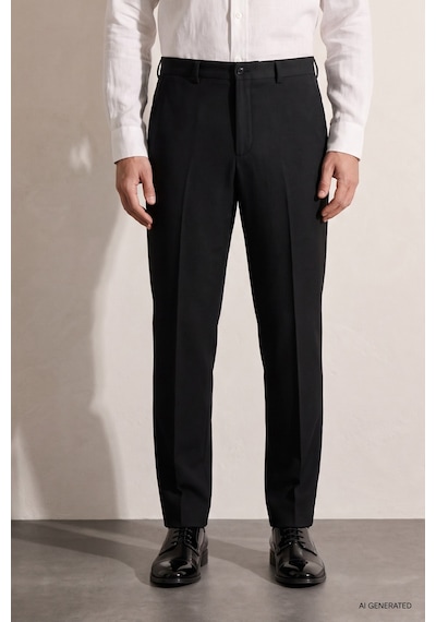 Twn Relaxed Fit Pilesiz Siyah Çizgili Jogger Pantolon 7ec03ım07347m 001