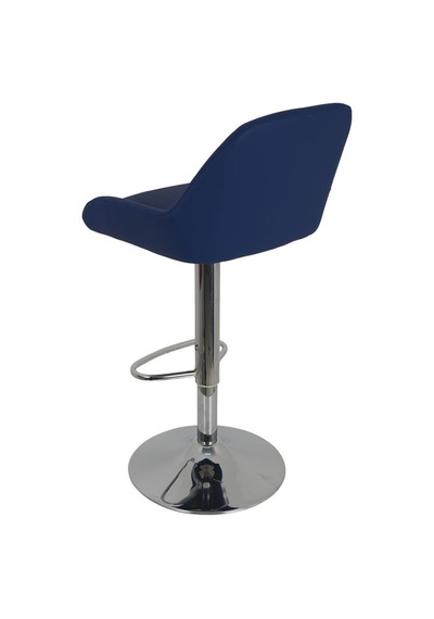 Bürocci Texas Bar Taburesi - Lacivert Deri - 9506S0103 Çok Renkli