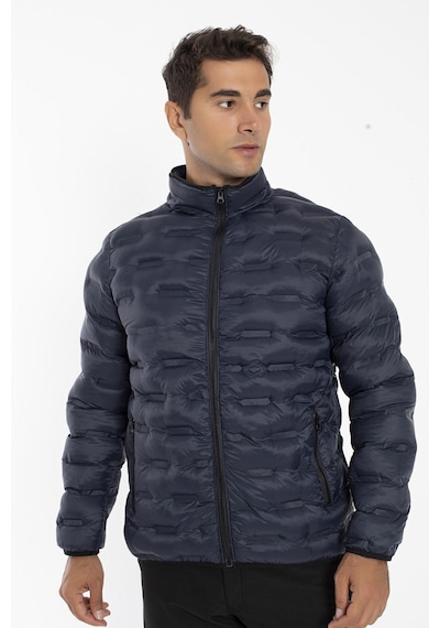 Crozwise Erkek Dolumlu Kışlık Spor Outdoor Mont Lacivert
