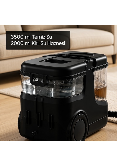 Sinbo Scc-7607 Buharlı Koltuk Ve Halı Yıkama Makinesi Derinlemesine Buharlı Temizlik Güçlü Vakum