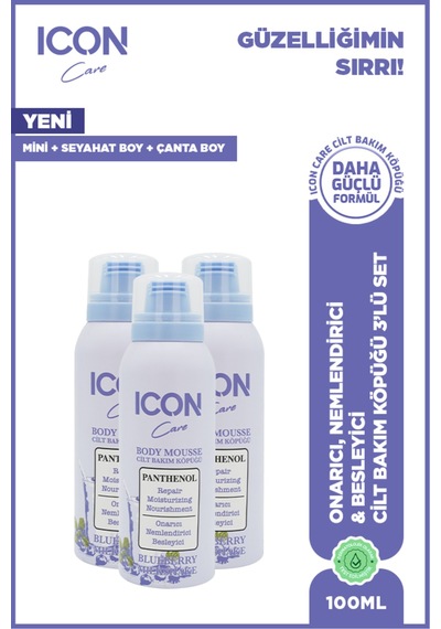 Cilt Bakım Köpüğü Blueberry & Mılkshake 100 Ml 3'lü Set