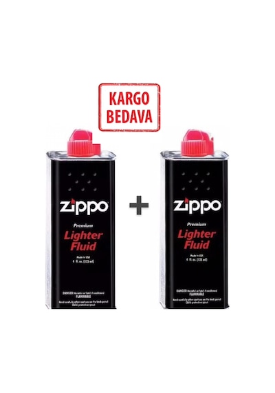 2 Adet Zippo Benzin - Çakmak Gazı 125 Ml.