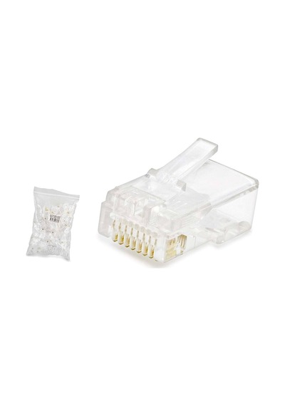 Cat5 Konnektör Rj45 100lü Paket Şeffaf Hdx5007 Evimdeyokyok