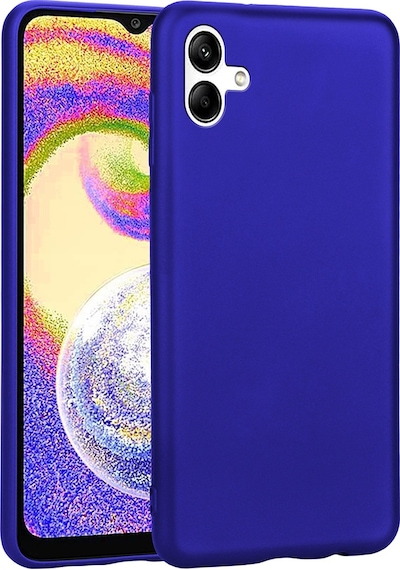 Noktaks - Galaxy Uyumlu A04 Uyumlu - Kılıf Mat Soft Premier Silikon Kapak - Saks Mavi - T25464 Saks Mavi