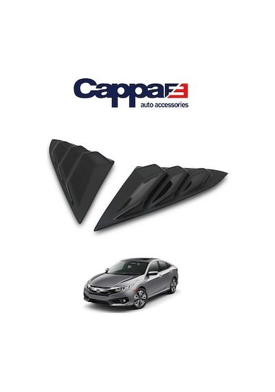 Cappafe Honda Civic 10 2016- Kelebek Cam Rüzgarlığı 2  Parça