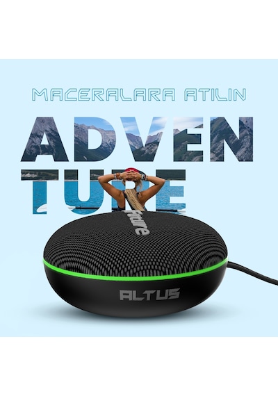 HiFuture Altus Uyumlu Bluetooth 5.3 10W IPX4 Su Geçirmez Çift Modlu TWS Taşınabilir Bluetooth Hoparlör