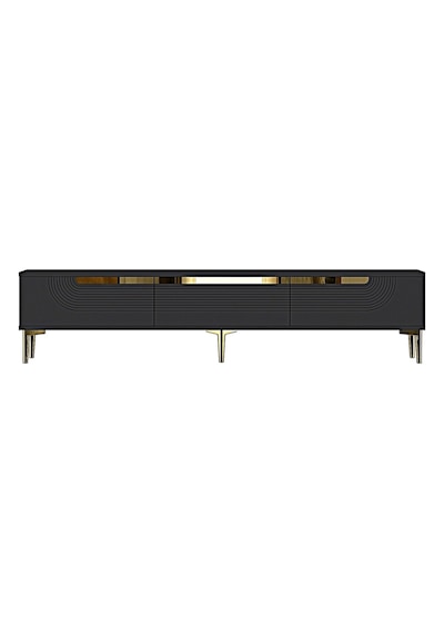 Tsa1805ag - Meyra Tsa180 Tv Stand, Tv Sehpası Ve Tv Ünitesi Antrasit-gold 180cm Tsa1805ag - Meyra Tsa180 Tv Stand, Tv Sehpası Ve Tv Ünitesi Antrasit-gold 180cm