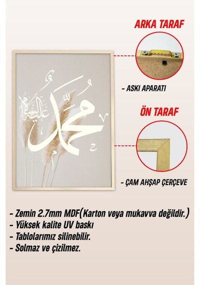 Ahşap Çerçeveli Mdf Tek Tablo İslami 5 Serisi Kendi Tablo Setinizi Oluşturacağınız Liste 42 X 62 Çerçeveli 1171 Ahşap Çerçeveli Mdf Tek Tablo İslami 5 Serisi Kendi Tablo Setinizi Oluşturacağınız Liste 42 X 62 Çerçeveli 1171