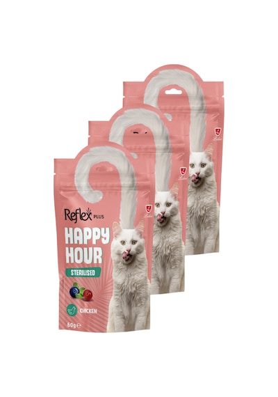 Happy Hour Kısırlaştırılmış Kediler İçin Ödül Maması 3 X 60gr