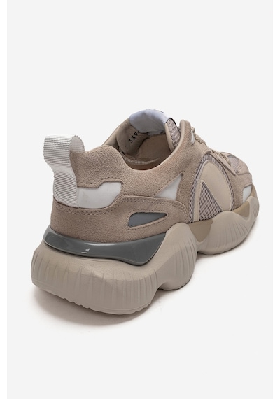 Marcomen Erkek Kalın Tabanlı Sneaker Ayakkabı Gerçek Deri Mc 23291/2 Bej