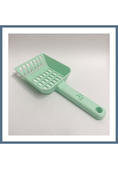 Buradabulabilirsin 3d Baskı Kedi Kumu Küreği - Geniş Hazneli Eleme Küreği-mint Bbz
