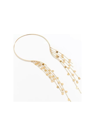 Girift Vintage Yliara Gold Püsküllü Sallantılı Kolye Gold