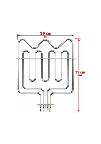 Profilo Fırın Üst Rezistansı 36 Cm En, 39 Cm Boy Gri