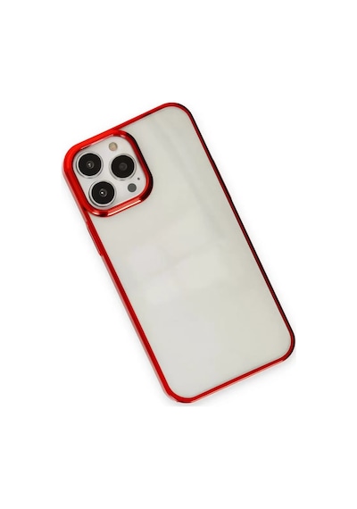 Newface Apple İphone 13 Pro Max Kılıf Element Silikon - Kırmızı