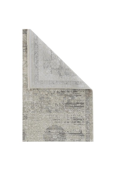 Salon Halısı Viskon Bambu Dokuma Halı Yumuşak Dokulu Modern Sık Dokuma Aura 2841 Gri