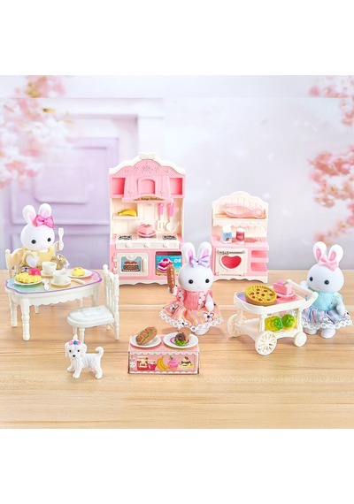 Bay Dreamy Mini Tavşan Büyük Mutfak Oyun Seti - Aksesuarlı Tavşan Evi