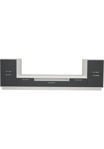 Decoraktiv Trio On2 Mdf Tv Ünitesi Tv Sehpası - Beyaz Antrasit Beyaz - Antrasit Decoraktiv Trio On2 Mdf Tv Ünitesi Tv Sehpası - Beyaz Antrasit Beyaz - Antrasit