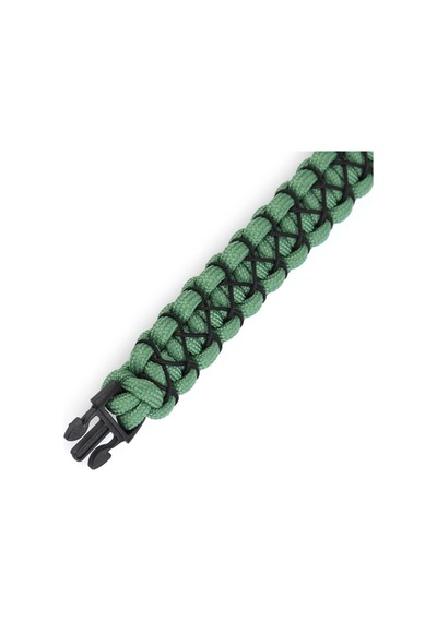 Ince Işlemeli Yeşil Paracord Bileklik Çınar Extreme Çok Renkli