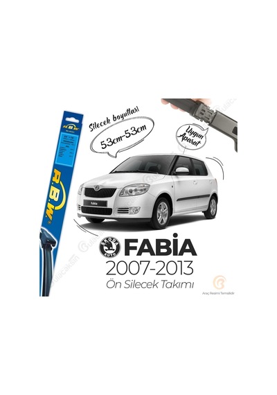 RBW Skoda Fabia 2007 - 2013 Ön Muz Silecek Takım