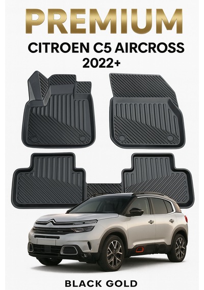 Citroen C5 Aircross 2017-2022 Uyumlu 3d Oto Paspas Premium
