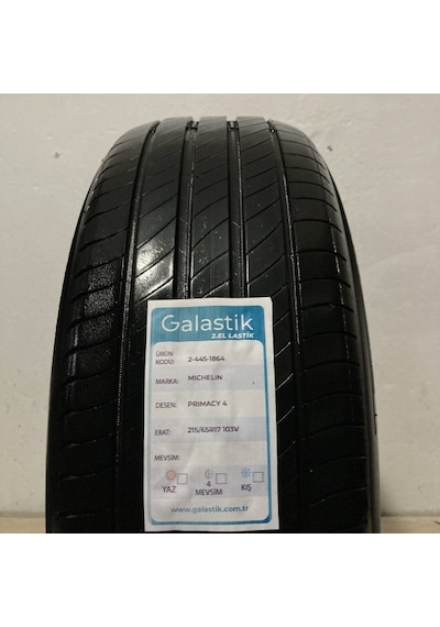 Michelin 215/65R17 99V Primacy 4 Mo 2.El Yaz Lastiği Lastiği 2021