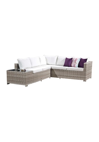 Flexy Zen Bahçe Köşe Mobilya Takımı Rattan Bahçe Mobilyası 316