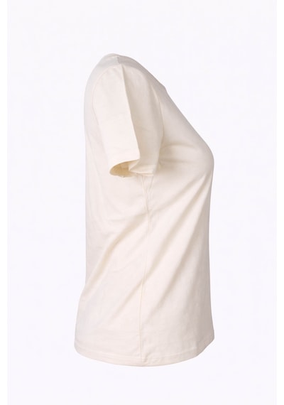 Trender Tablo Bask Bej Kadın T-shirt 26yl71595003 Bej