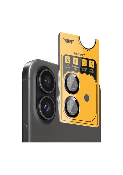 İphone 17 İle Uyumlu Metal 9h Kamera Lens Koruyucu Siyah