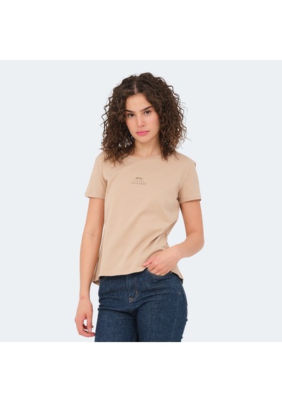 Slazenger VIRAJ Kadın  Bej Tişört