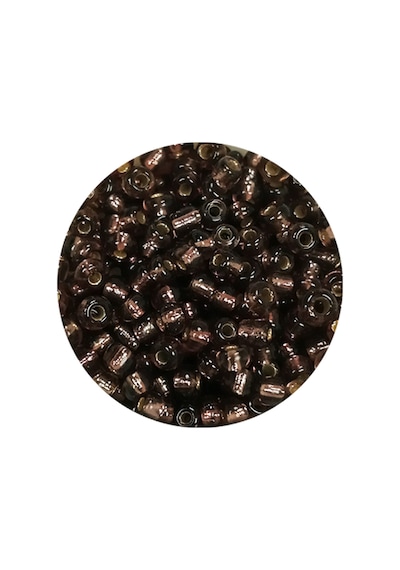 Dökme Cam Kum Boncuk 8/0 3 Mm - 20 Gram - Şefaff Alacalı Kahve - Bnc172
