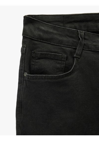 Koton Normal Bel Cepli Skinny Fit Jean Pantolon - Michael Jean Siyah 6sam40073nd Siyah