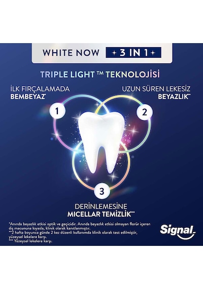Signal White Now Diş Macunu 3 İn 1 Original 75 Ml X2