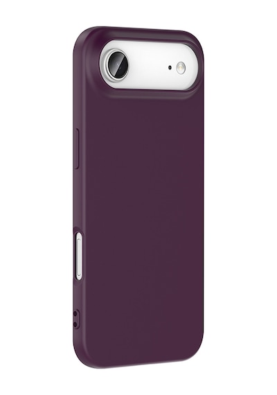 Adige Apple Uyumlu iPhone 17 Air Kılıf Mara Lansman Soft Silikon İçi Kadife Mürdüm