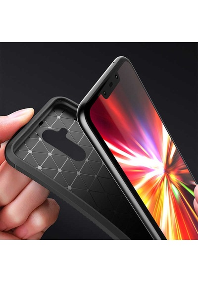 Huawei Mate 20 Lite Kilif Karbon Silikon Case 389460319