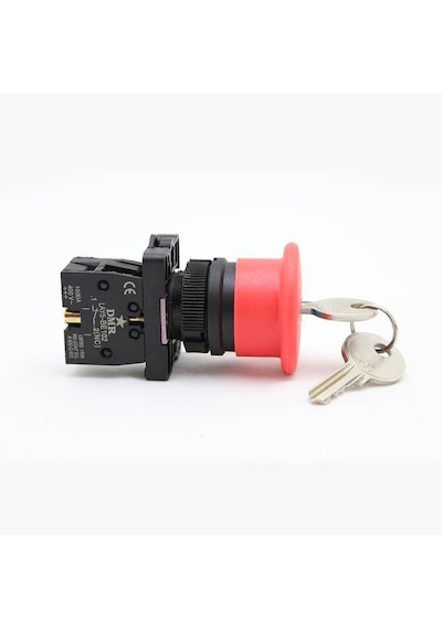 Lay5-es142 Kalıcı Anahtarlı Acil Stop Butonu Nc