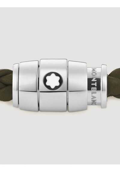 Montblanc Küçük Soft Haki Deri Bileklik 136003 Haki