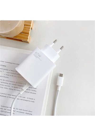 FitPlus EC-H4 Power Adapter 67W Şarj Aleti ve Type-C Kablo Set (MDY-12-ES)