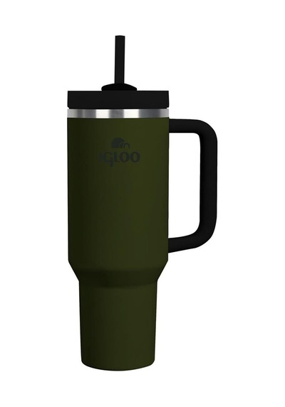 İgloo Stadler Thermo-mug 1.2 Litre Pipetli Termos Bardak Haki/siyah Siyah
