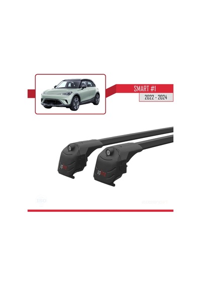 Smart 1 2022 Ve Sonrası İle Uyumlu Ace-2 Ara Atkı Tavan Barı Siyah