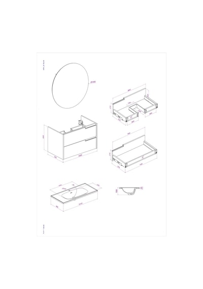 Kobos Eylül 100 Cm Banyo Dolabı Seti Bianco Beyaz Kobos Eylül 100 Cm Banyo Dolabı Seti Bianco Beyaz