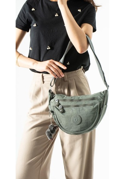 Baginn Klinkır Hafif Yağmur Geçirmez Kadın Postacı Çanta Çok Cepli 25 18 Cm Omuz Çantası 571 Collection Gri