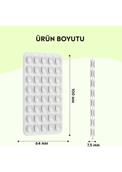 Vantuzlu Telefon Tutacağı, Silikon Vakumlu Telefon Tutucu, Ahtapot Vantuz Siyah