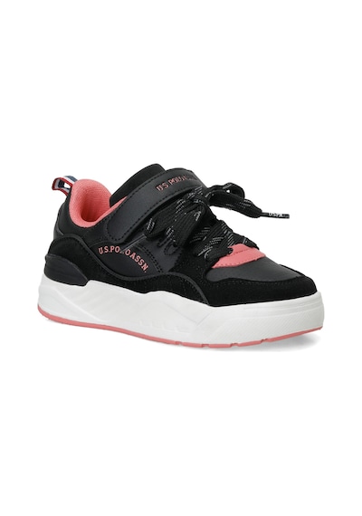 Uspoloassn U.s. Polo Assn. Geoky Jr Siyah Kız Çocuk Sneaker Siyah-somon