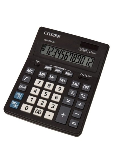 Cıtızen Hesap Makinası Orta Boy / Cmb-1201bk Çok Renkli