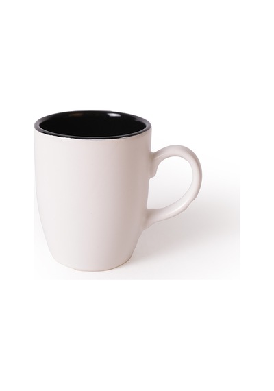 Keramika Mat Beyaz / Siyah Bulut Kupa 9 Cm 6 Adet 022/650