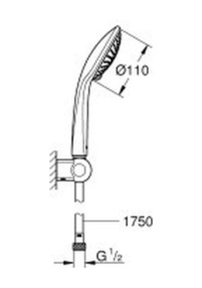 Grohe Euphoria 110 Champagne Duşu Seti 3 Akışlı - 27355000 Krom