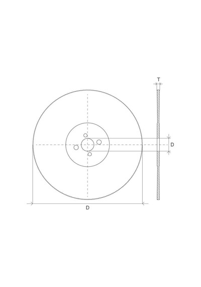Glg 275x2x32mm Bw Diş Tın Kaplamalı - Hss Daire Testere Bıçağı Demir Alaşımlı Metal Kesimi