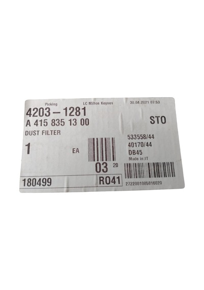 Polen Filtresi 2 Parça Citan W415 Renault Kangoo Master Movano A4158351300